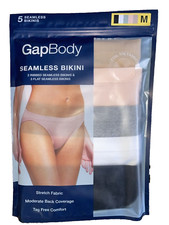 NWT Women's GAPBody Seamless Bikini Underwear 5 Pack XXL