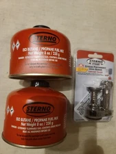 STERNO Extreme Performance STOVE BURNER with 2 8 oz. ISOPRO FUEL EMERGENCY (OK)