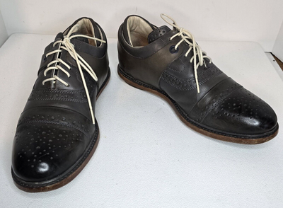 Tsubo Wexler Gray Leather Cap Toe Oxfords Mens Size 9 EUR 42  display picture 2