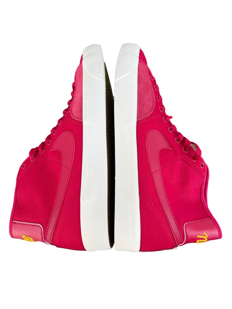 Nike SB Blazer Court Mid Premium Mystic Hibiscus Red Men display picture 2