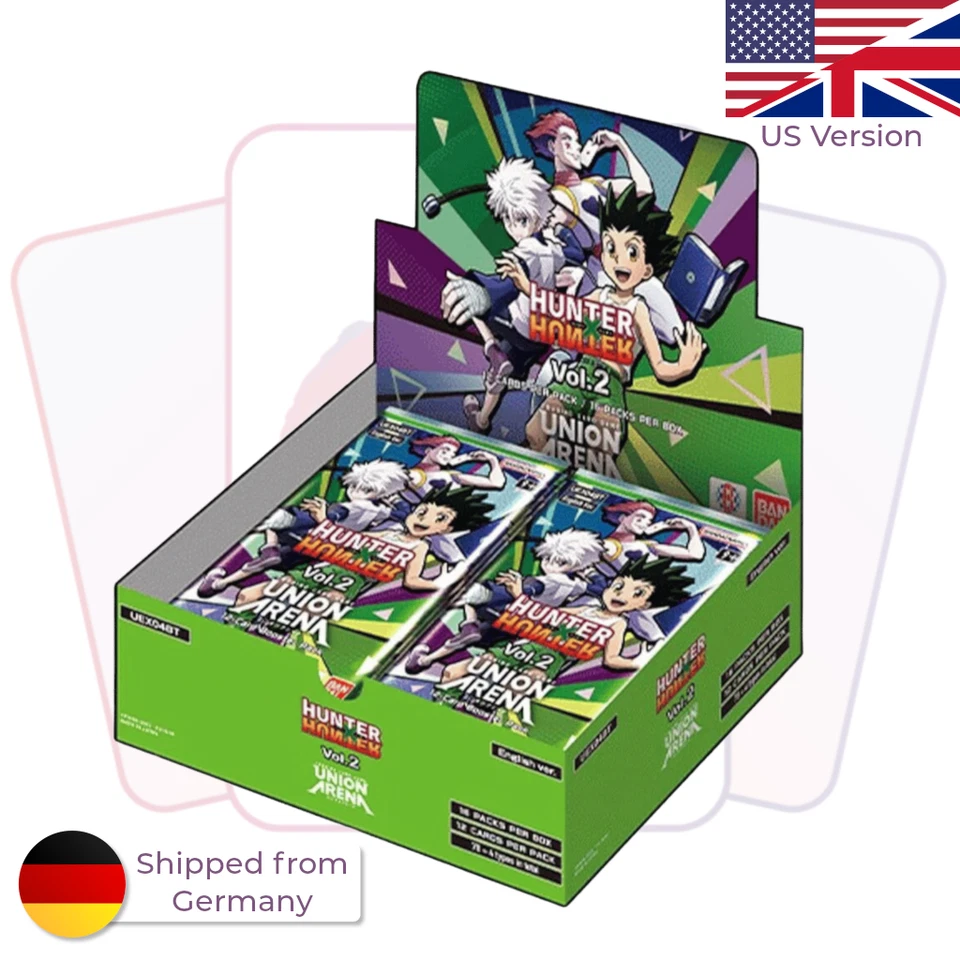 Union Arena Hunter x Hunter Vol.2 UEX04BT HxH Booster Box Display Inglés