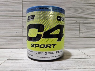 Cellucor C4 Sport Pre-Workout Icy Blue Razz 20 Servings 8.6 oz 8/2026