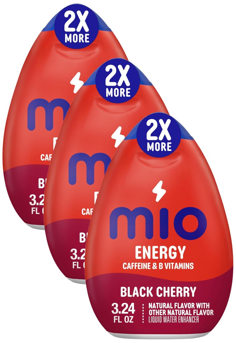 3) MiO Energy Black Cherry Liquid Water Enhancer Drink Mix, 2x