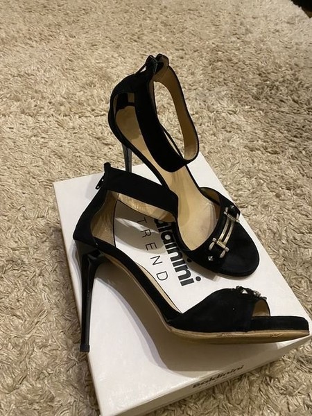 Women Baldinini Heels Black Suede 40