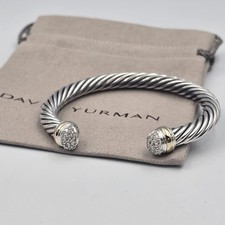 David Yurman Sterling Silver 7mm Cable Cuff D...