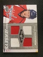 2010-11 Upper Deck Black Diamond #QJ-NB Nicklas Backstrom Jerseys Quad