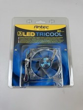 Antec TriCool 80mm Blue LED Case Fan - 3-Speed Switch - Brand New