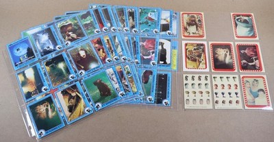 1982 Topps E.T. Trading Cards Complete Set 1-87 + 8 Stickers in Sleeve / Pages