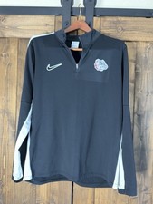 Gonzaga University Bulldogs Dri-Fit Training 1/4 Zip Top Grey /white Mens L