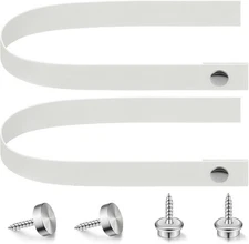 Windyun 2 Pcs RV Door Straps with 4 Pcs Button Snap 18 Inch Camper RV Sliding Do