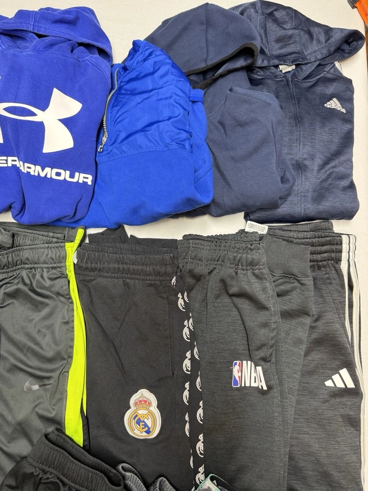 ATHLETIC BOYS CLOTHING LOT 15PCS Old Navy Nike Under Armor Adidas youth L-XL - Image 3 of 4