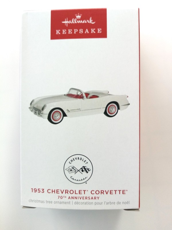 HALLMARK 2023 1953 CHEVROLET CORVETTE  KEEPSAKE ORNAMENT, 70th ANNIV. NEW IN BOX