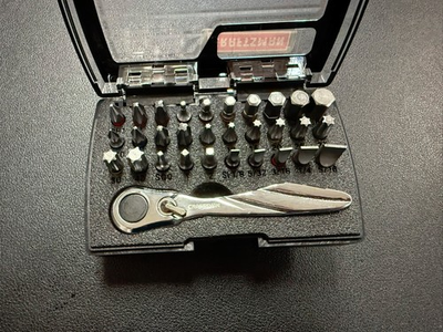 #ad Craftsman 31 PC Mini Ratchet Bit Set Compact Driver Tool Case Included NEW $42.29