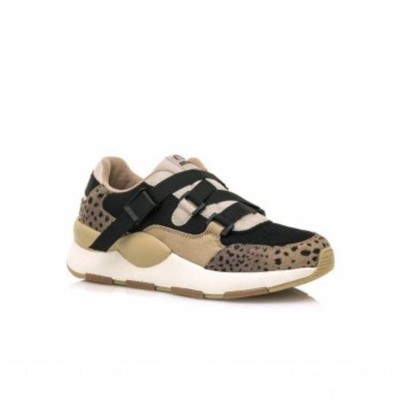 Mustang Women s Taupe Max Lace-Up Sneakers
