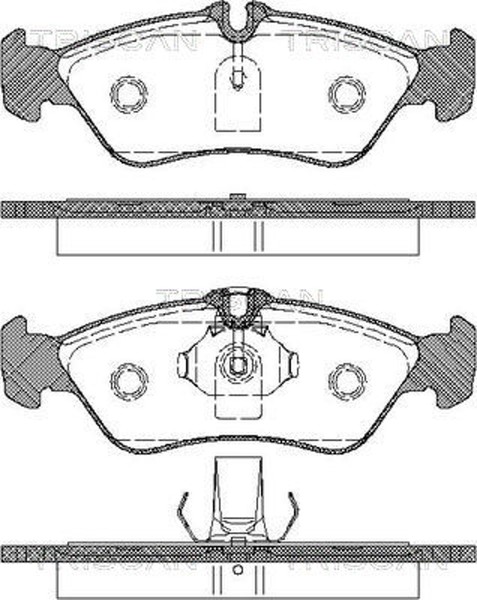 Bremsbelagsatz Scheibenbremse Triscan 8110 23010 FüR VW Mercedes LT 28 46 2 2DA-image
