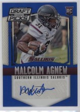 2015 Panini Prizm Collegiate Draft Picks Blue 6/75 Malcolm Agnew #215 Auto e2p