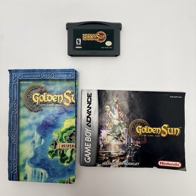 Golden Sun The Lost Age Game Boy Advance Cartridge Manual Map Tested