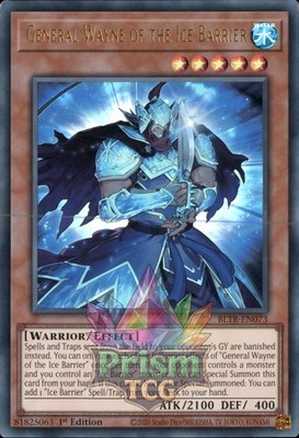 1. Auflage General Wayne der Eisbarriere Ultra Rare BLTR-DE073 Yugioh