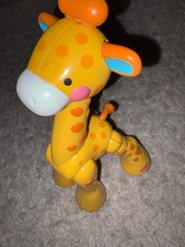 Fisher Price Amazing Giraffe Click & Clack Animal Noise Maker Toy Textured