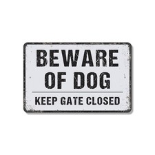 Beware Of Dog Sign I Bite You Were Warned Durable Perfect for Yards Fences