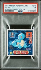 1997 Amada Pokemon Japanese Sticker Collection Kai Squirtle | PSA 5