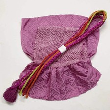 6530 Japanese Kimono Accessory Obiage and Obijime 2-piece Set Silk Shibori