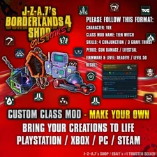 Borderlands 4✨ CUSTOM CLASS MOD ✨ VEX - AMON - HARLOWE - RAFA BL4✅PC-PS-XBOX✨