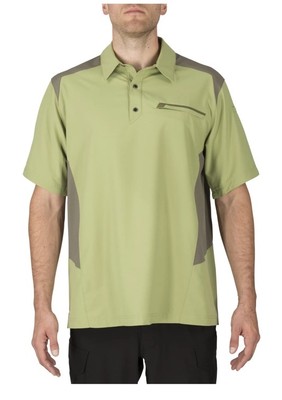 5.11 Tactical Freedom Flex Polo Mens Sz Medium Green Button Up Shirt