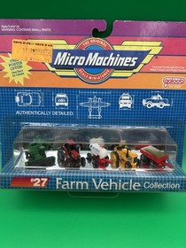 Lot Of 8 New Vintage 90s Galoob micro Machines Planes,Semi, Farm Tractor, Cars!!