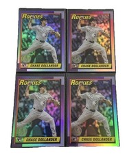 2025 Topps Update Chase Dollander RC 1990 35th Anniversary Lot Of 4 Rockies🔥🔥