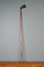 ANTIQUE SPALDING WOODEN HICKORY GOLF CLUB IRON VINTAGE