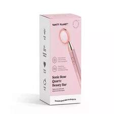 Vanity Planet Sonic Rose Quartz Beauty Bar LED Wand VNT25024 Firm + Depuff Skin
