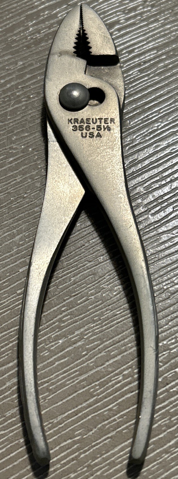 Vintage 1960 Kraeuter Slip-Joint Pliers Model# 356-5 1/2 With Original Box-USA