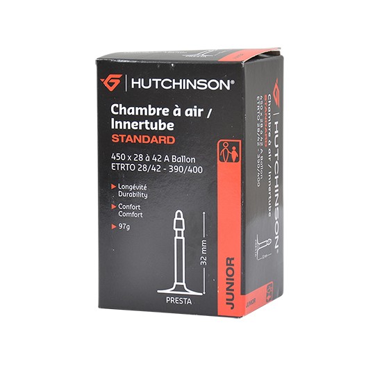 Camera d'aria per bicicletta 450 x 28-42a Hutchinson valvola presta 32mm 97g