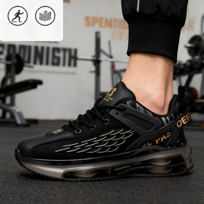 Men's Stylish Breathable Slip-Resistant Walking Running Sports Shoes