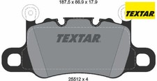 TEXTAR 2551201 Bremsbelagsatz für Scheibenbremse Bremsbelagsatz für Porsche 