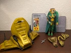 Vintage GI Joe Hasbro 1986 Serpentor Complete With File Card & Chariot