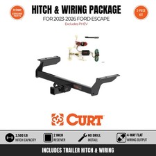 Curt Class 3 Trailer Hitch Wiring Harness Bundle For 2023-2023 Ford Escape