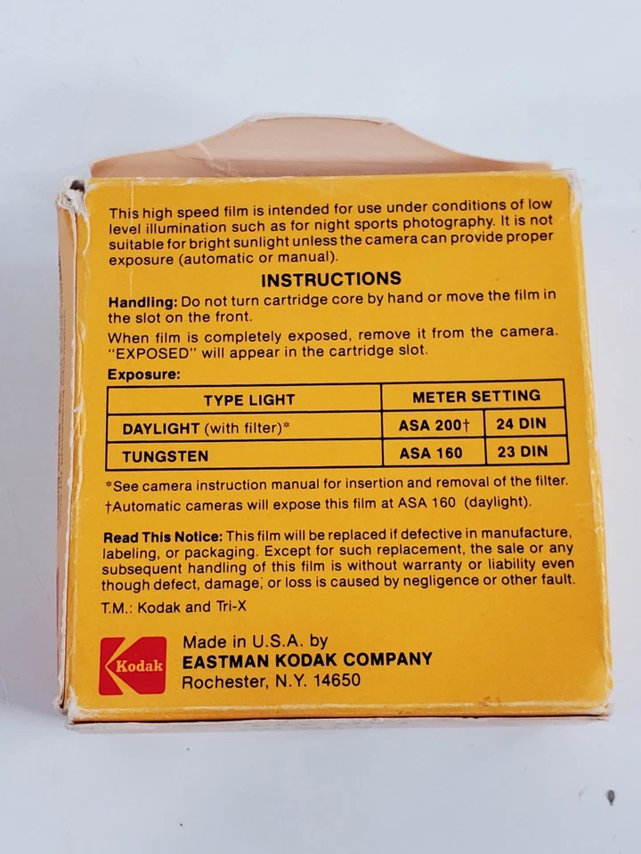 KODAK TRI-X Reversal Super 8 Film. 7278 Black and White 50ft. Expired - Image 3 of 4