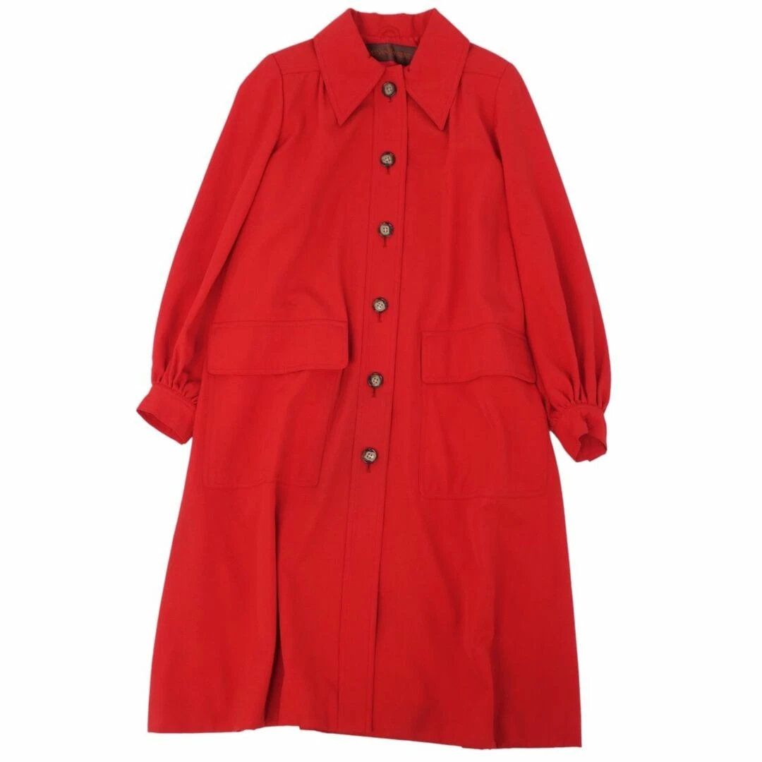 SAINT LAURENT (YSL) Cappotto vintage Yves Saint Laurent lungo lana tinta unita capospalla donna usato0