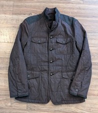 John Varvatos USA Quilted Mixed Media Sport Coat Mens Burgundy - S EUC