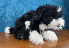 Folkmanis Portuguese Water Dog Puppet 21" Black Plush Retired Rare - READ