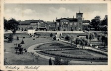 Ak Eilenburg an der Mulde, Bahnhof, Park - 10940548