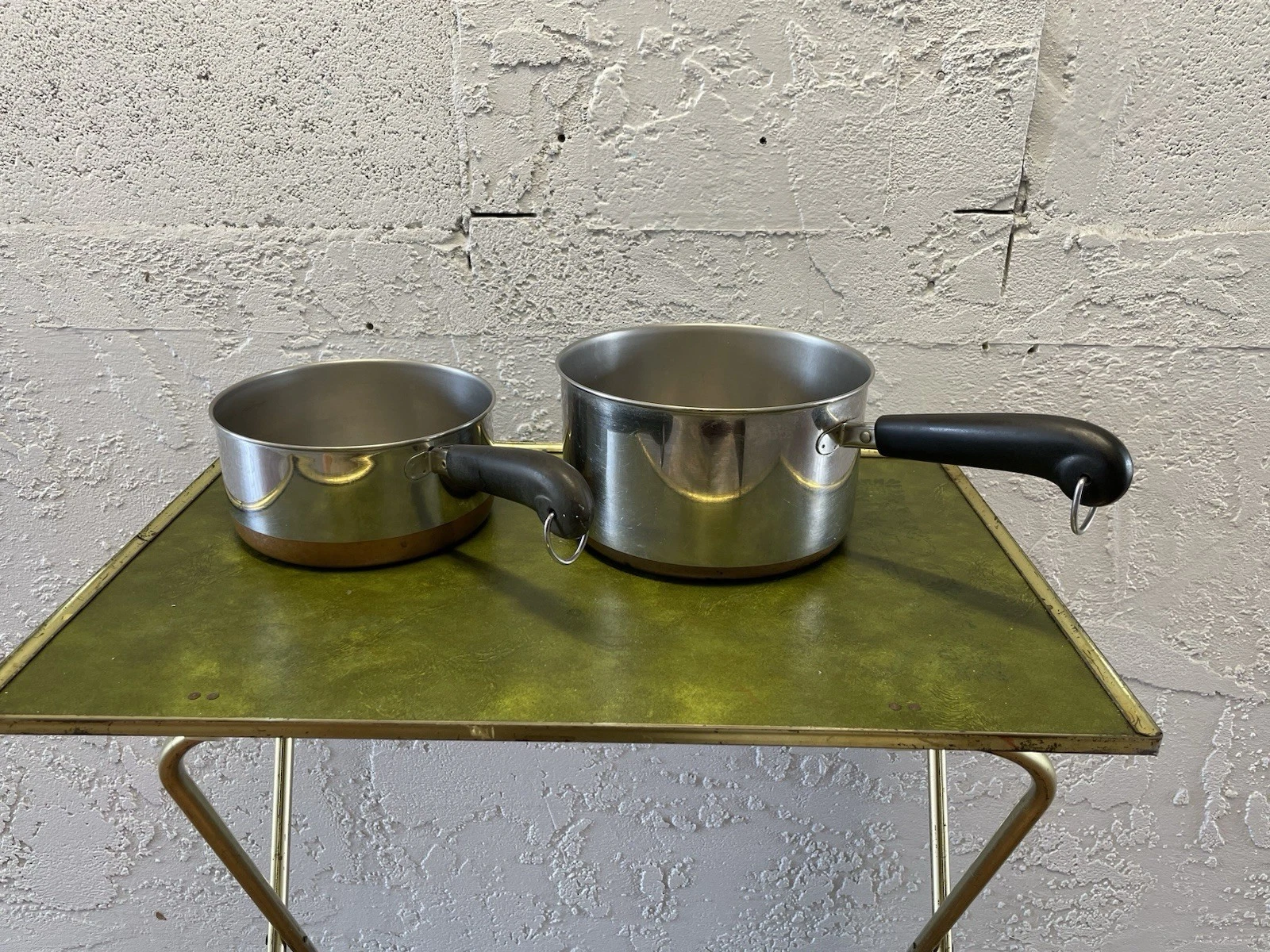 Vintage Revere Ware 2 Qt 4 Quart Sauce Pan Pot 1801 Copper Bottom