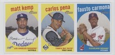 2008 Topps Heritage Advertising Panel Boxloaders Matt Kemp Carlos Pena 0c2