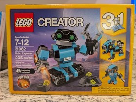 LEGO Creator 3 in 1 Robo Explorer 31062.  **Brand new in a sealed box**