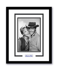 Flaming Star Barbara Eden Autographed 11x14 Framed Elvis Presley Photo ACOA