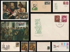 Germany San Marino 'Art' FDC Covers and Postcard Small Thematic Collection #17