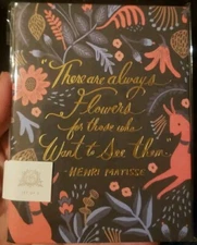 Rifle Paper Co. MATISSE "There Are Always Flowers..." Pocket Notebook Set Of 2