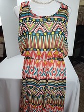 Honey Punch Multicolor Maxi Dress Size Small